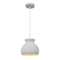 Hello Honey® Sienna Matte White Boho Ceramic Ceiling Light with White Fabric Cord